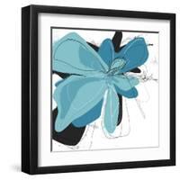 Tiffany Blue Floral Two-Jan Weiss-Framed Art Print