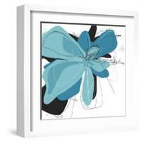 Tiffany Blue Floral Two-Jan Weiss-Framed Art Print