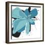 Tiffany Blue Floral Two-Jan Weiss-Framed Art Print