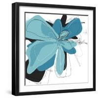 Tiffany Blue Floral Two-Jan Weiss-Framed Art Print