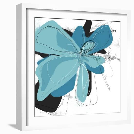 Tiffany Blue Floral Two-Jan Weiss-Framed Art Print