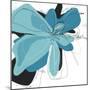 Tiffany Blue Floral Two-Jan Weiss-Mounted Art Print