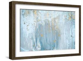 Tiffany Blue. Natural Luxury. Style Incorporates the Swirls of Marble or the Ripples of Agate for A-CARACOLLA-Framed Art Print