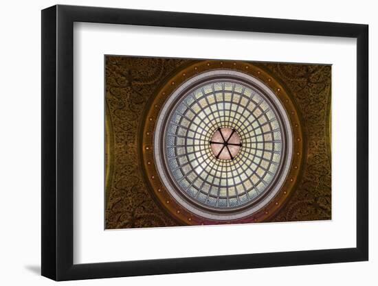 Tiffany Dome in Chicago Cultural Center-Steve Gadomski-Framed Photographic Print