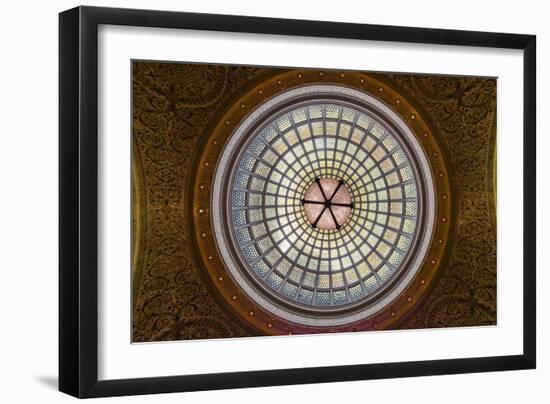 Tiffany Dome in Chicago Cultural Center-Steve Gadomski-Framed Photographic Print