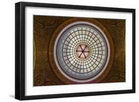 Tiffany Dome in Chicago Cultural Center-Steve Gadomski-Framed Photographic Print