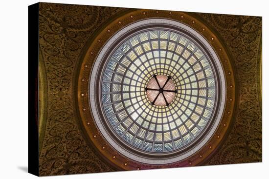 Tiffany Dome in Chicago Cultural Center-Steve Gadomski-Stretched Canvas