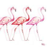 Flamingo Trio I-Tiffany Hakimipour-Art Print