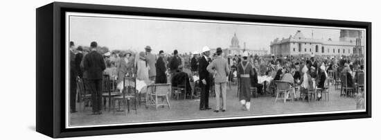 Tiffin on the Lawns at New Delhi-null-Framed Stretched Canvas