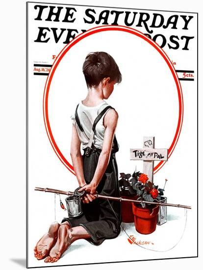 "'Tige, My Pal'," Saturday Evening Post Cover, August 16, 1924-Elbert Mcgran Jackson-Mounted Giclee Print