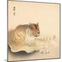 Tiger, 20Th Century (Japanese Print)-Ohara Koson-Mounted Giclee Print