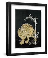 Tiger and Bamboo-null-Framed Giclee Print