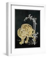 Tiger and Bamboo-null-Framed Giclee Print