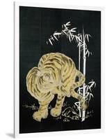 Tiger and Bamboo-null-Framed Giclee Print