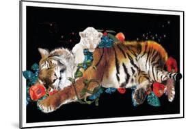 Tiger And Cub Original-Nancy Tillman-Mounted Premium Giclee Print