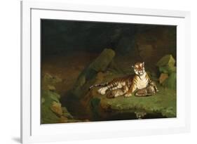 Tiger and Cubs-Jean Leon Gerome-Framed Premium Giclee Print