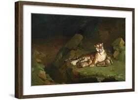 Tiger and Cubs-Jean Leon Gerome-Framed Art Print