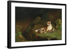 Tiger and Cubs-Jean Leon Gerome-Framed Art Print