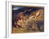 Tiger and Lion-Eugene Delacroix-Framed Giclee Print