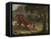 Tiger and Snake, 1862-Eugene Delacroix-Framed Stretched Canvas