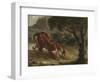 Tiger and Snake, 1862-Eugene Delacroix-Framed Giclee Print