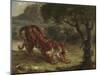 Tiger and Snake, 1862-Eugene Delacroix-Mounted Giclee Print