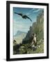 Tiger and Vulture-Jean Leon Gerome-Framed Giclee Print