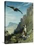 Tiger and Vulture-Jean Leon Gerome-Stretched Canvas