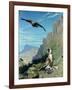 Tiger and Vulture-Jean Leon Gerome-Framed Giclee Print