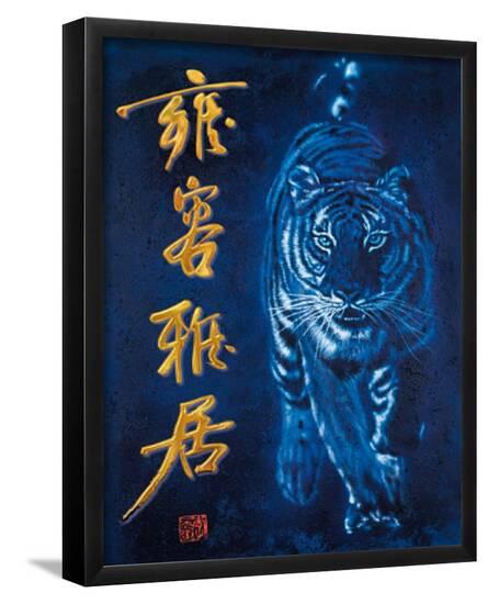 Tiger (Asian Tiger) Art Poster Print--Framed Mini Poster