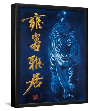 Tiger (Asian Tiger) Art Poster Print--Framed Mini Poster