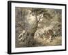 Tiger Attacking a Cattle Train-Samuel Howitt-Framed Giclee Print