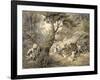 Tiger Attacking a Cattle Train-Samuel Howitt-Framed Giclee Print