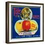 Tiger Brand Apple Label, Watsonville, California-Lantern Press-Framed Art Print