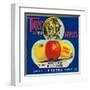 Tiger Brand Apple Label, Watsonville, California-Lantern Press-Framed Art Print