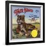 Tiger Brand - Colton, California - Citrus Crate Label-Lantern Press-Framed Art Print