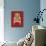Tiger Chair on Red-Chariklia Zarris-Art Print displayed on a wall