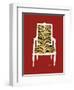 Tiger Chair on Red-Chariklia Zarris-Framed Art Print