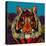 Tiger Chief Blue-Sharon Turner-Stretched Canvas