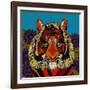 Tiger Chief Blue-Sharon Turner-Framed Art Print