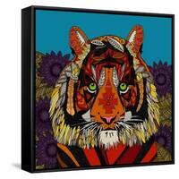 Tiger Chief Blue-Sharon Turner-Framed Stretched Canvas