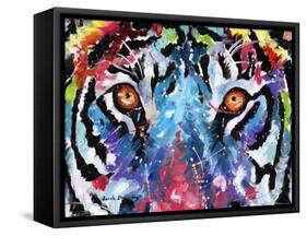 Tiger Eyes-Sarah Stribbling-Framed Stretched Canvas