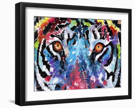 Tiger Eyes-Sarah Stribbling-Framed Art Print