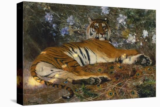 Tiger from Annam; Tigre de l'Annam-Gustave Surand-Stretched Canvas