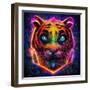 Tiger Glow-null-Framed Art Print