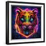 Tiger Glow-null-Framed Art Print