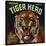 Tiger Head Brand - Redlands, California - Citrus Crate Label-Lantern Press-Stretched Canvas