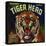 Tiger Head Brand - Redlands, California - Citrus Crate Label-Lantern Press-Stretched Canvas