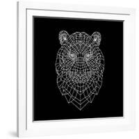 Tiger Head Mesh-Lisa Kroll-Framed Art Print