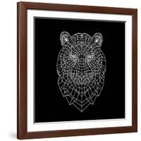 Tiger Head Mesh-Lisa Kroll-Framed Art Print